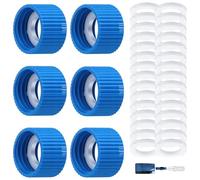 1. Adattatori per filtro dell'acqua in silicone da 28 mm W/10 guarnizioni a tenuta stagna per sistemi di escursionismo e campeggio all'aperto Connettore filtro dell'acqua portatile