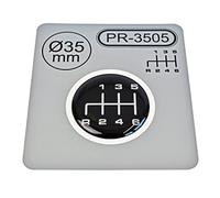 1 adesivo per leva del cambio, diametro = 35 mm, 6 marce, in silicone, Schema 2