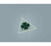 1 Adesivo Resinati Sticker 3D Alfa Romeo Quadrifoglio Verde 120 mm bianco carbon