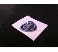 1 Adesivo Resinato Sticker 3D 120 mm Lancia blu