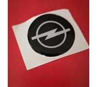 1 Adesivo Resinato Sticker 3D OPEL Old 120 mm NERO OPC