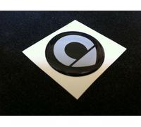 1 Adesivo Resinato Sticker 3D Smart 120 mm Grigio Nero