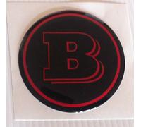 1 Adesivo Resinato Sticker 3D Smart 120 mm Nero Rosso