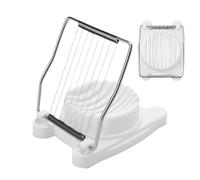 1 affettatrice per frutta, 10,5 x 7,8 x 3 cm, in acciaio inox, per uova sode, utensili da cucina resistenti per funghi, formaggio, burro, kiwi, fragole