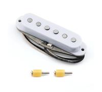 1 Alnico 5 Retro Interlacciato SSS Bobina In Fibra Accessori Per Strumenti Pickup Per Chitarra Elettrica Da 52 Mm Pick-up Elettrico Professionale(Bridge White)