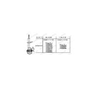 1 Ammortizzatore Anteriore Per Renault Clio I MONROE 7700838086 7700838087