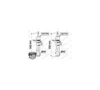 1 Ammortizzatore Sospensione Anteriore per Seat Leon Ateca Ford Tourneo