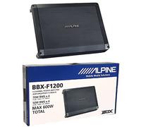 1 amplificatore 4 canali compatibile con ALPINE BBX-F1200 BBXF1200 classe ab 4 x 70 watt rms a 2 ohm 600 watt max con bass eq, stabile a 2 ohm auto, 1 pezzo