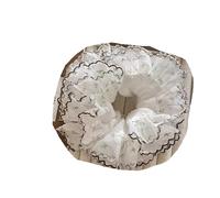 1 anello for capelli in pizzo floreale for intestino crasso, temperamento, palline dolci e copricapo floreale for coda di cavallo Per Capelli Spessi E Lunghi(1pc coffee edge)