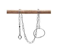 1 anello per zampe di pappagallo, anello per caviglie di uccelli, corda metallica anti-morso, accessori per l'addestramento al volo all'aperto, forniture per piccioni,Diametro interno 9,5 mm