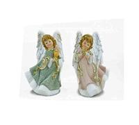 1 Angioletto in resina 2 colori ass.e casuali 22cm angioletto decorativo per allestimenti natalizi 1 pezzo ottimo regalo natalizio