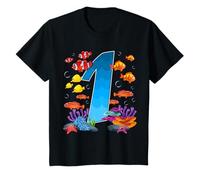 1 anno sotto il mare compleanno oceano pesce tema 1 ° regalo Maglietta