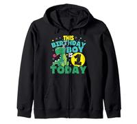 1 anno vecchio 1° compleanno T Rex Dinosaur Felpa con Cappuccio