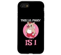 1 anno vecchio compleanno questo lil salvadanaio è 1 carino maiale a tema Bday Custodia per iPhone SE (2020) / 7/8
