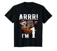 1 anno vecchio pirata compleanno ARR 1 ° pirati nave regalo partito Maglietta