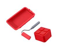 1 applicazione adesiva include rullo pennello in silicone e vassoio antiscivolo per compiti Kit di strumenti per l'applicazione manuale professionale