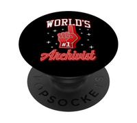 #1 Archivist - Grafica con dito in schiuma numero uno al mondo PopSockets PopGrip Adesivo