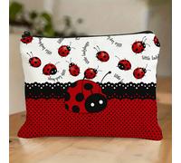 1 articolo, Borsa per trucco con stampa a sette macchie, Chiusura a cerniera resistente, per chi viaggia , Contenitore per accessori delicati, Materiale lavabile in lavatrice, Riutilizzabile