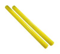 1 asta in PU, tonda in poliuretano, diametro 20-100 mm, lunghezza 50 cm, durezza 75A, in gomma elastica solida colorata(Yellow,25x500mm)