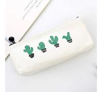 1 astuccio in tela con fenicotteri e cactus, articoli per la scuola, cancelleria kawaii, cancelleria estuches, cancelleria per cancelleria, astuccio carino per penne, C