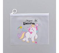1 astuccio trasparente semplice con cactus, unicorno, leopardo, ufficio, studente, astuccio per la scuola, scatola per penne, G