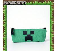 1 Astuccio ufficiale di Minecraft Creeper, di grande capacità, portatile, borsa per matite semplice, custodia per cancellini, occhiali da sole, pennelli cosmetici, porta monete, portafoglio, forniture