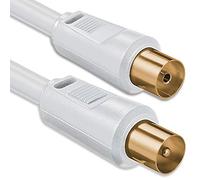 1 aTTack Cavo per Antenna Satellitare Coassiale F da Maschio a Femmina, a DoppiaSchermatura, 85 db Weiss St-Ku Gold 85db 3,75 m