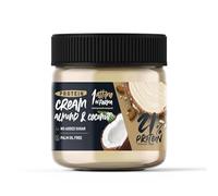 1 Attimo in Forma | Crema Spalmabile 21% Proteica Cocco e Mandorle Senza Zuccheri Aggiunti 180g - Senza Olio di Palma Ricco di Proteine WPC 80 Colazione Spuntino