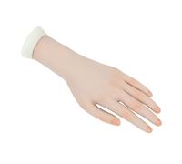1 attrezzo per la pratica delle nail art trainer, mano sinistra, flessibile, per manicure, pratica protesi, mano per unghie (Mano sinistra oscura)