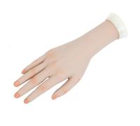 1 attrezzo per la pratica delle nail art trainer, mano sinistra, flessibile, per manicure, pratica protesi, mano per unghie (Mano destra oscura)