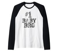 #1 Baby Bro Brother - Numero Uno Maglia con Maniche Raglan