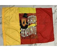 1 BANDIERA BENEVENTO 136X92CM CUCITA STAMPATA GIALLOROSSI STREGHE