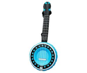 1 banjo gonflable - accessoire musical rempli d'air da 85 cm | Décoration de scène et accessoire de fête | Parfait pour une utilisation à la plage, un anniversaire, dans le jardin ou dans une salle de