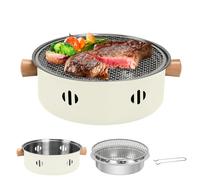 1 barbecue a carbone, mini griglia multifunzionale per barbecue senza fumo, set da campeggio all'aperto per riunioni di famiglia e barbecue, accessori per barbecue da cucina, accessori per barbecue