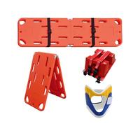1 barella spinale di emergenza con immobilizzatore for la testa e protezione for il collo - Tavola spinale leggera e pieghevole for l'acqua for EMT(Two Fold)