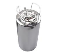 1 barile in acciaio inox da 5 galloni e 19 litri con chiusura a sfera, for birra artigianale, con manici, for birra alla spina, for vino