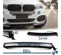 1 Barra LED CURVA per BMW X Fuoristrada 83Cm POTENTE 6000K Bianco Lunare SPOT