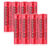 1 batteria ricaricabile, 1 batteria ricaricabile da 3,7 V, 9900 mAh, batteria ad alta capacità, batteria a lunga durata (8 pezzi)