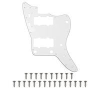 1 battipenna vintage Yootones 65 anni '60 con viti, compatibile con battipenna di ricambio Jazzmaster stile vintage americano/messicano (3 strati bianco)