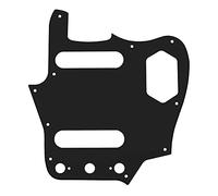 1 battipenna Yootones a 10 fori per chitarra, stile vintage, compatibile con Fender American Jaguar (3 strati nero)