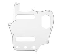 1 battipenna Yootones a 10 fori per chitarra, stile vintage, compatibile con Fender American Jaguar (3 strati bianco)
