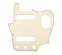 1 battipenna Yootones a 10 fori, stile vintage, compatibile con Fender American Jaguar (3 strati, crema)