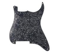 1 battipenna Yootones a 4 fori Strat Blank Scratch Plate Pick Guard compatibile con Fender Stratocaster Strat chitarra elettrica parte (4 strati nero perla)