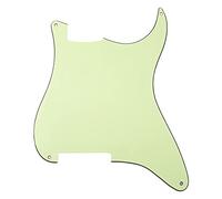 1 battipenna Yootones a 4 fori Strat Blank Scratch Plate Pick Guard compatibile con Fender Stratocaster Strat chitarra elettrica parte (3 strati verde menta)