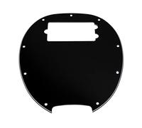1 battipenna Yootones a 9 fori per basso elettrico, compatibile con MM StingRay a 4 corde (3 strati nero)