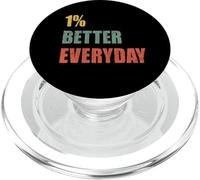 1% Better Every Day - Citazione motivazionale PopSockets PopGrip per MagSafe