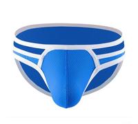 1* Biancheria intima traspirante sacchetto confortevole biancheria intima Ice Silk Slip per abbigliamento maschile nuovo condizione biancheria intima tipo traspirante e confortevole (L blu)
