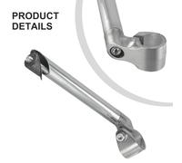 1 Bicicletta Penna Attacco Manubrio Riser 150/200mm 22.2mm Pieghevole Asse Bici