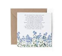 1 biglietto di auguri con poesia "Non ti scordar di me" con poesia simpatia lutto morte perdita funerale regalo #70897