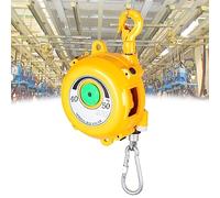1 bilanciatore a molla regolabile con cavo da 1,5 m e gancio - Portautensili retrattile for uso industriale e in officina, colore giallo(40-50kg)